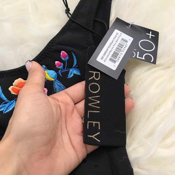 CYNTHIA ROWLEY Racy Embroidered Perforated Swimsui - Picture 3 of 8